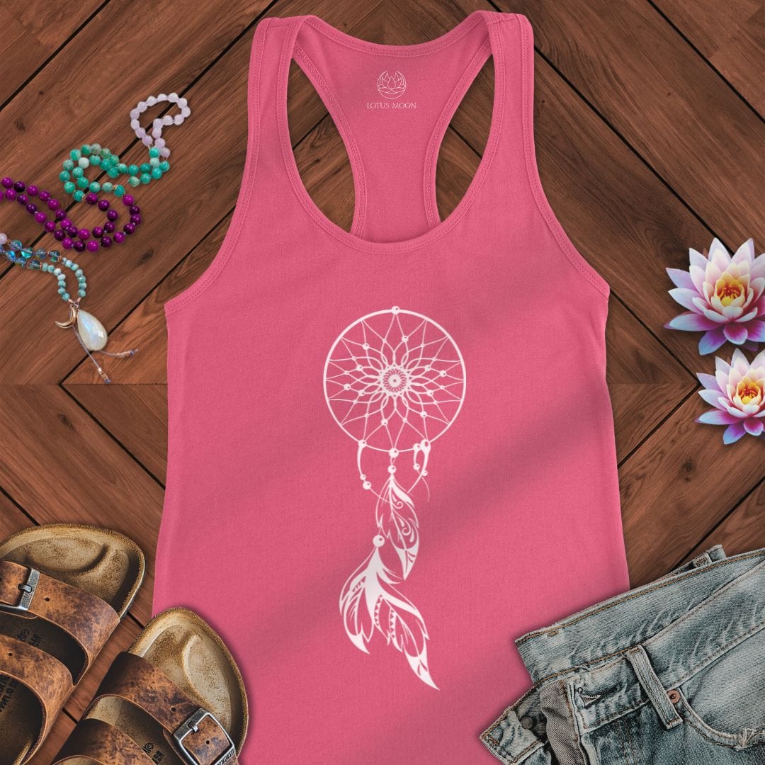 Dreamcatcher Tank Solid Hot Pink