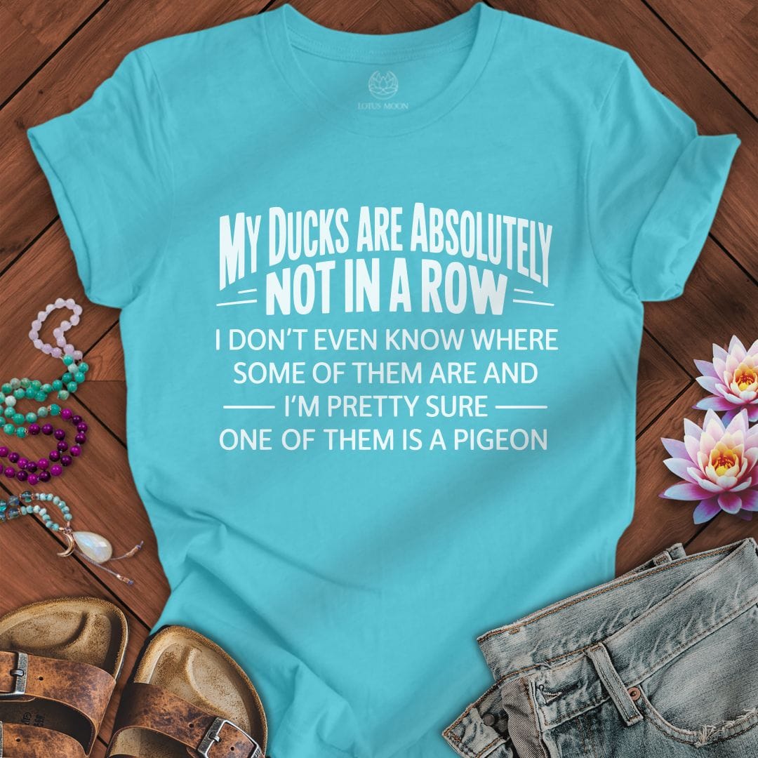 Ducks In A Row Tee Turquoise