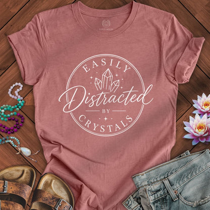 Printify T-Shirt Easily Distracted Tee Heather Mauve / S