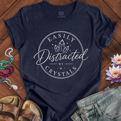 Printify T-Shirt Easily Distracted Tee Heather Midnight Navy / S