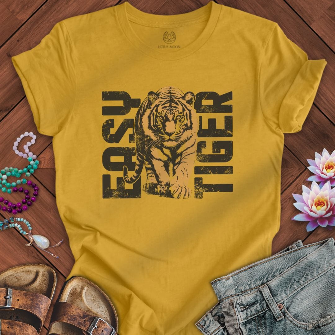 Easy Tiger Tee Heather Mustard