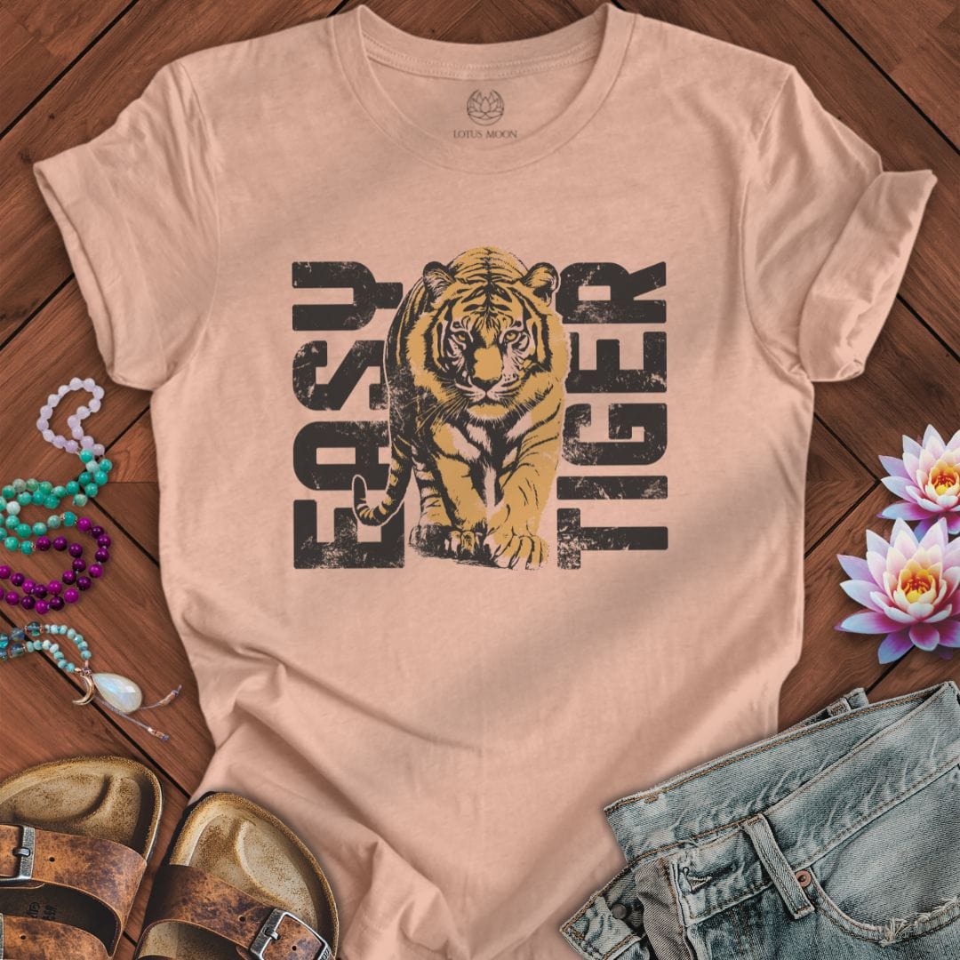 Easy Tiger Tee Heather Prism Peach