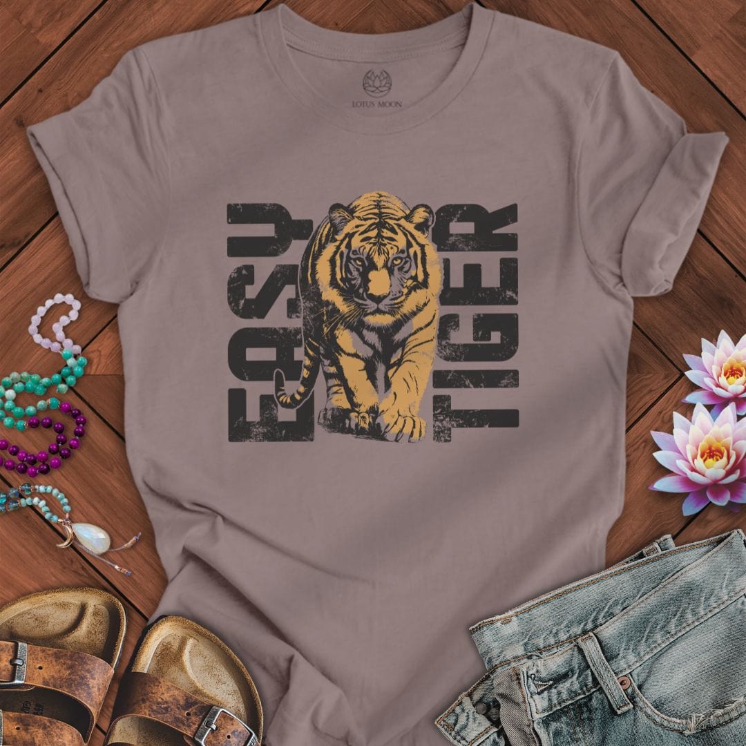 Easy Tiger Tee Pebble Brown