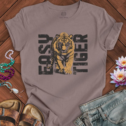Easy Tiger Tee Pebble Brown