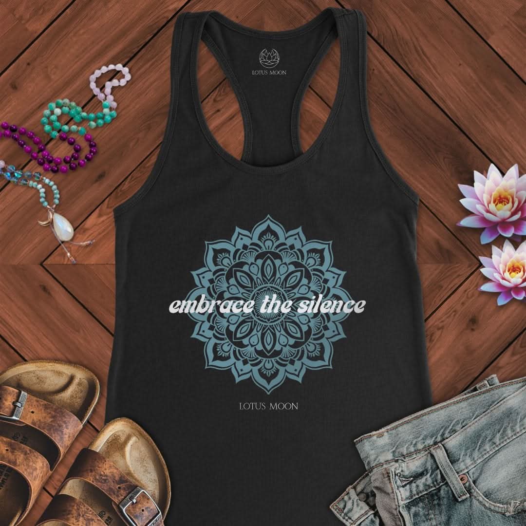 Embrace The Silence Tank Solid Black