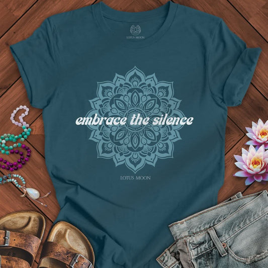 Embrace The Silence Tee Deep Teal
