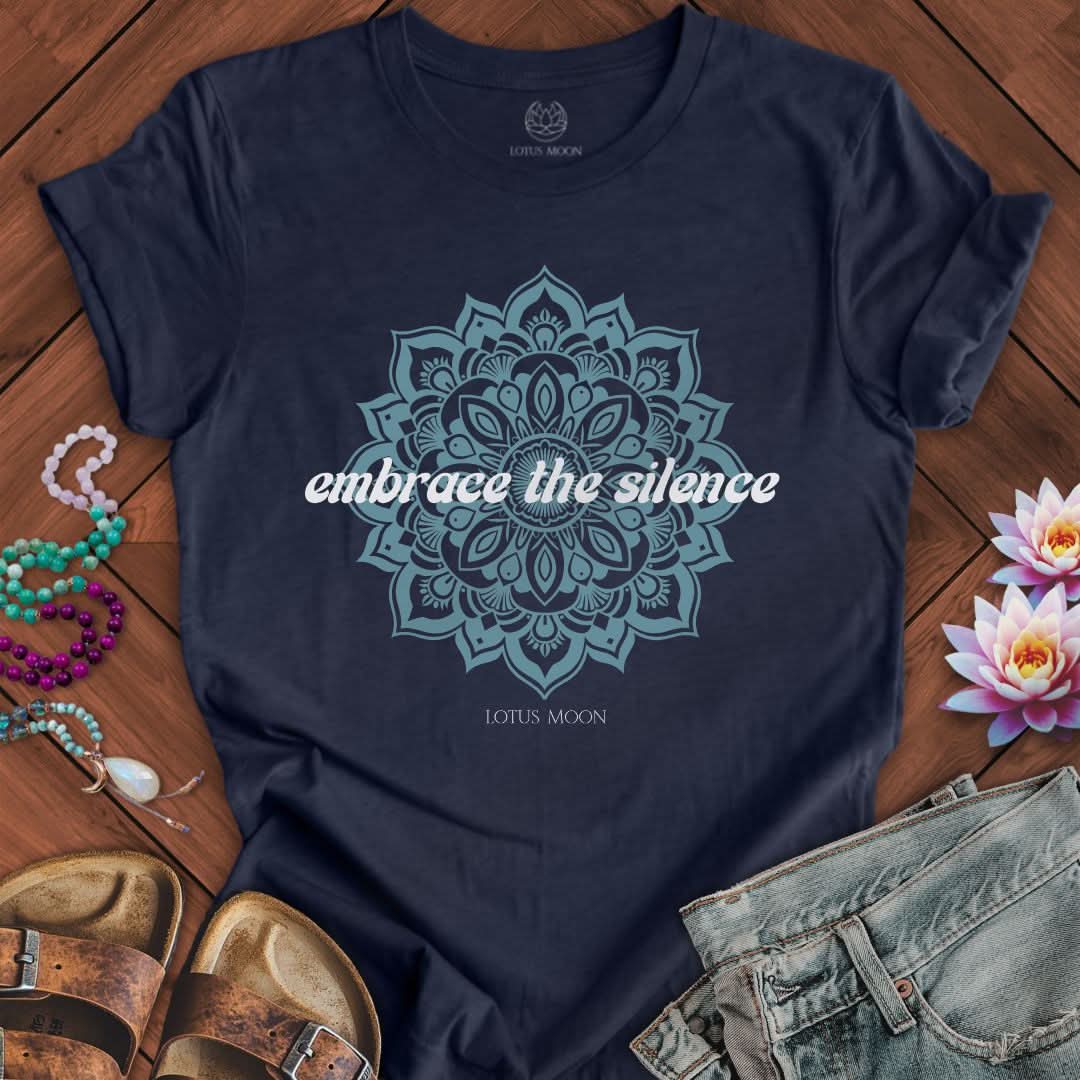 Embrace The Silence Tee Heather Midnight Navy