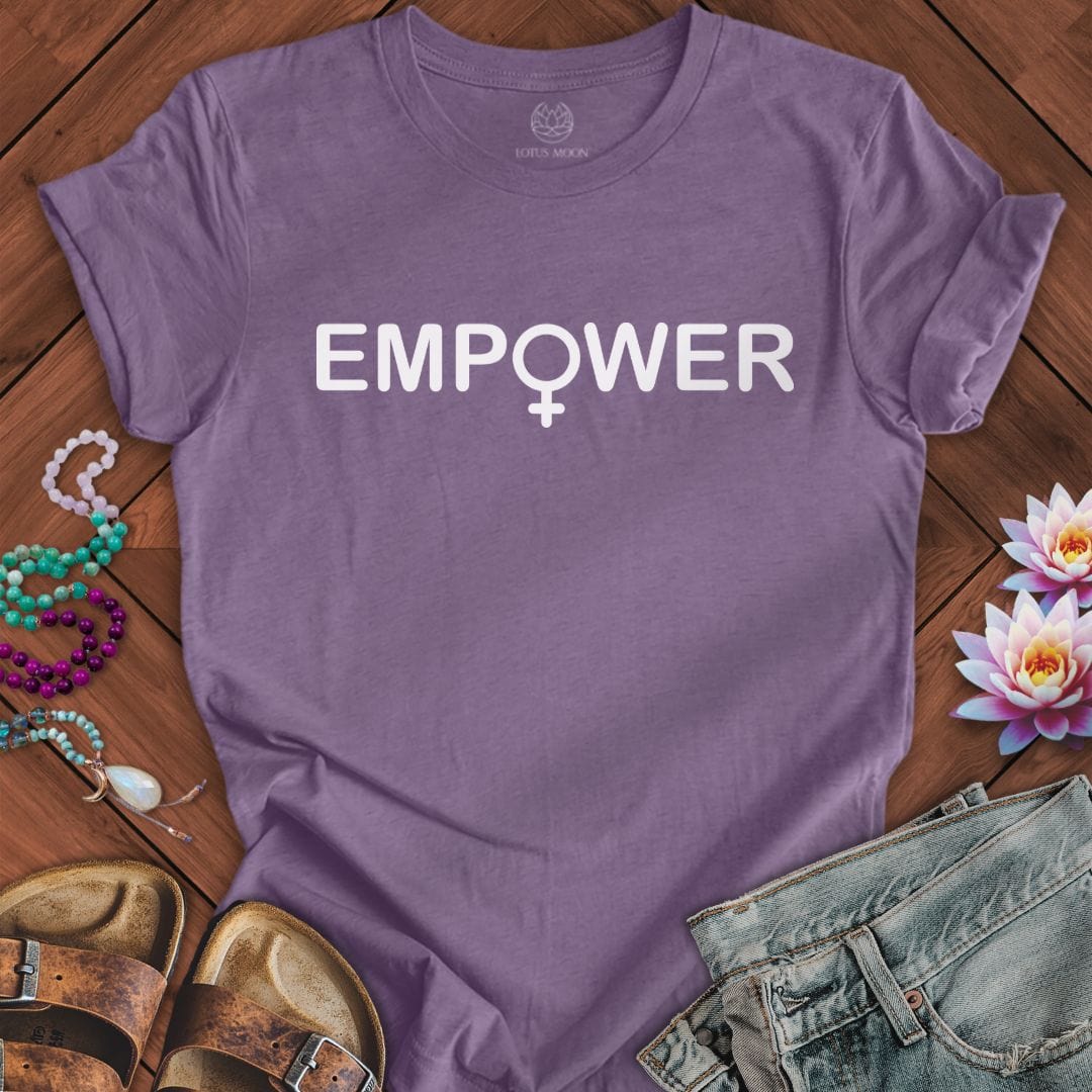 Empower Women Tee Heather Purple