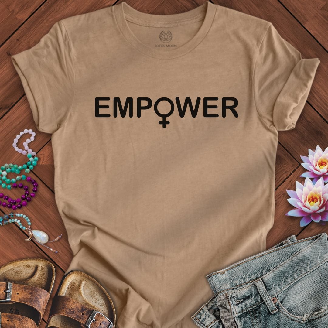 Empower Women Tee Heather Tan