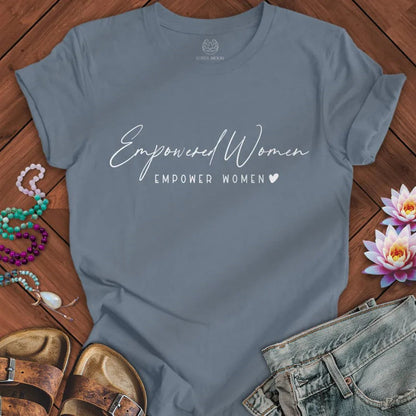 Empowered Women Tee Steel Blue