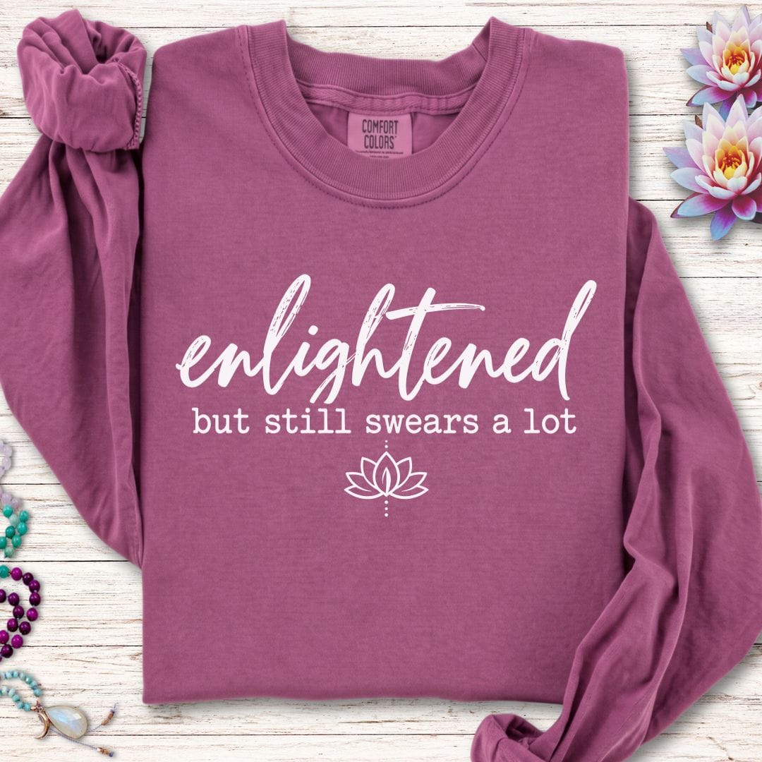 Enlightened Long Sleeve Tee Berry