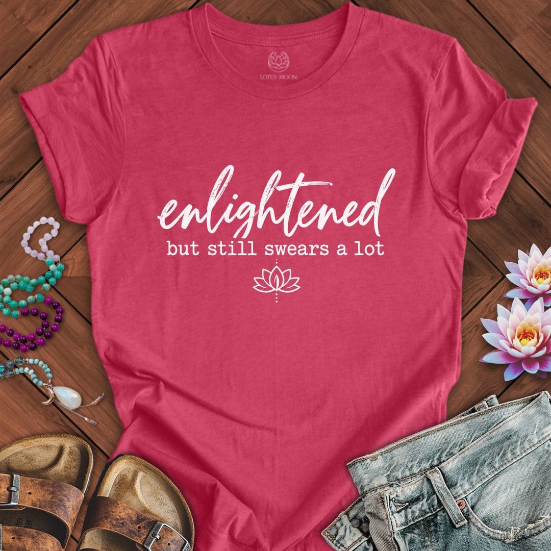 Printify T-Shirt Enlightened Tee Heather Raspberry / S