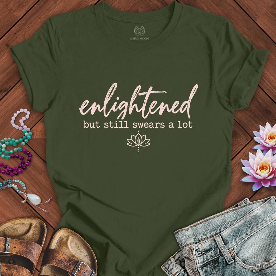 Printify T-Shirt Enlightened Tee Military Green / S