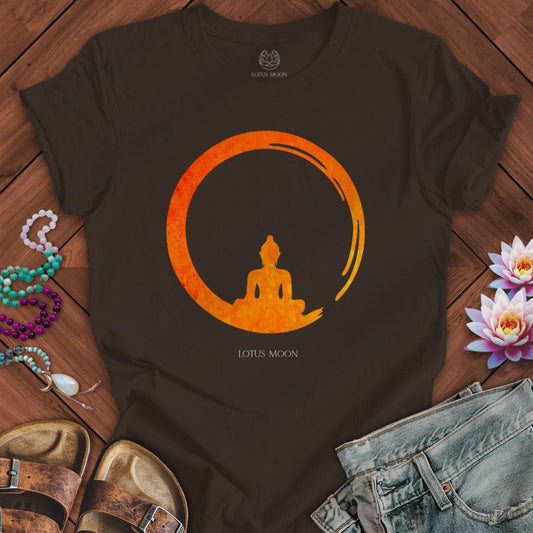 Enso Circle Buddha Tee Brown