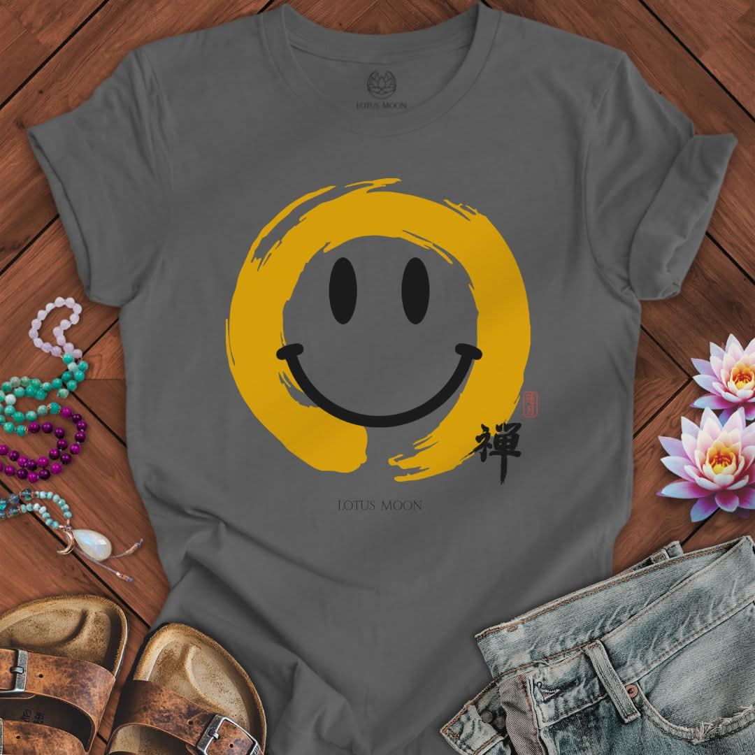 Enso Smile Tee Asphalt