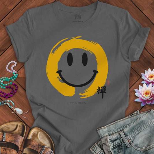 Enso Smile Tee Asphalt
