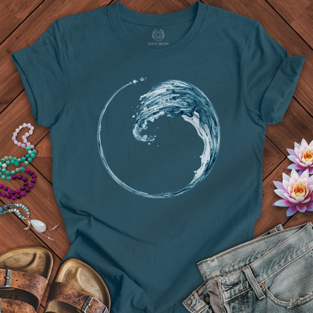 Enso Wave Tee Deep Teal