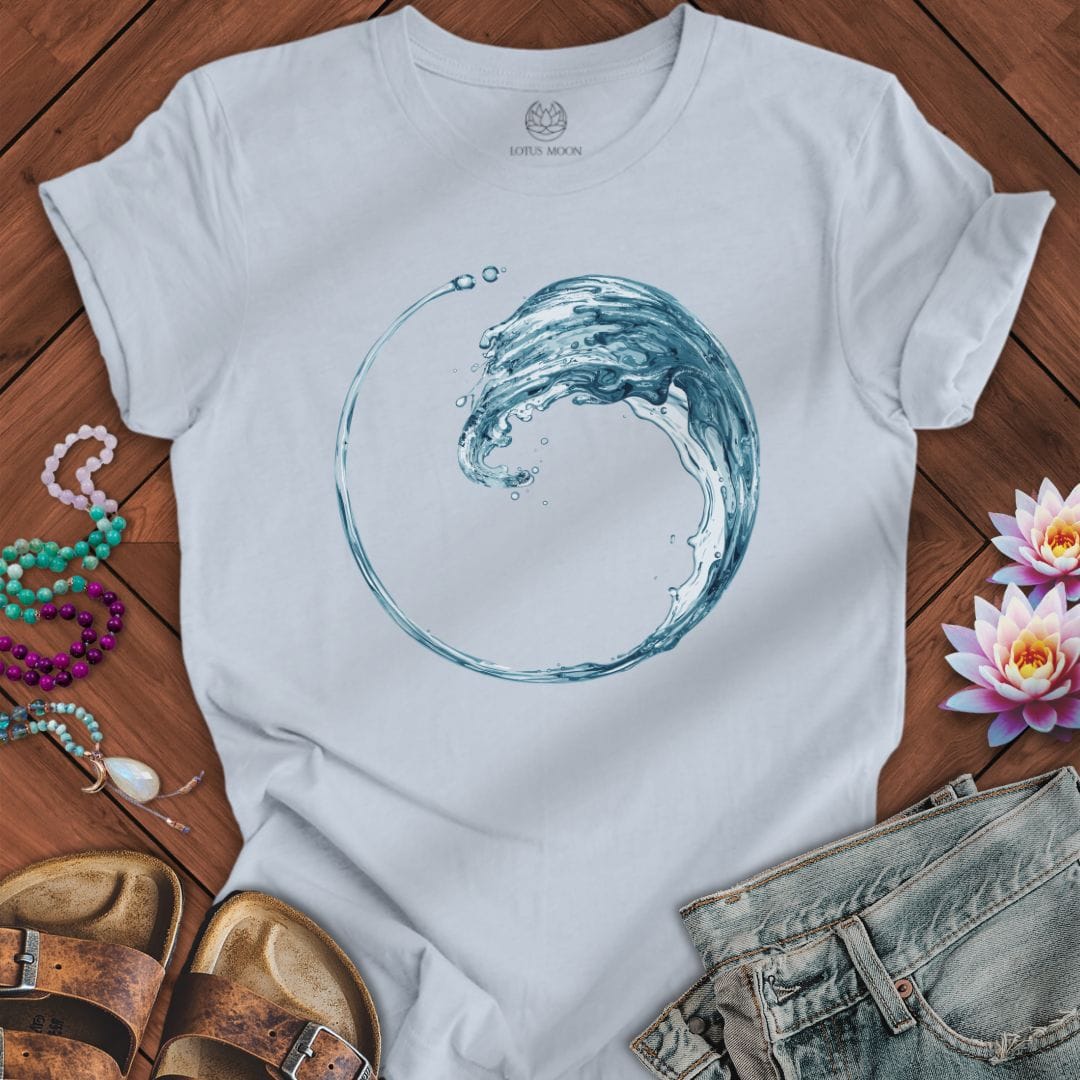 Enso Wave Tee Light Blue