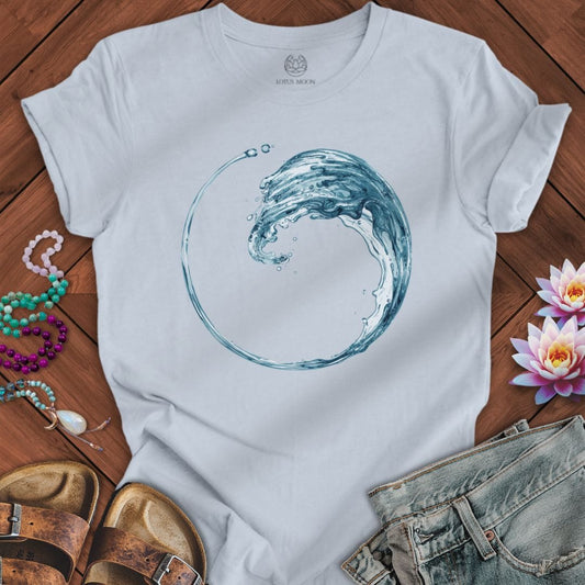 Enso Wave Tee Light Blue