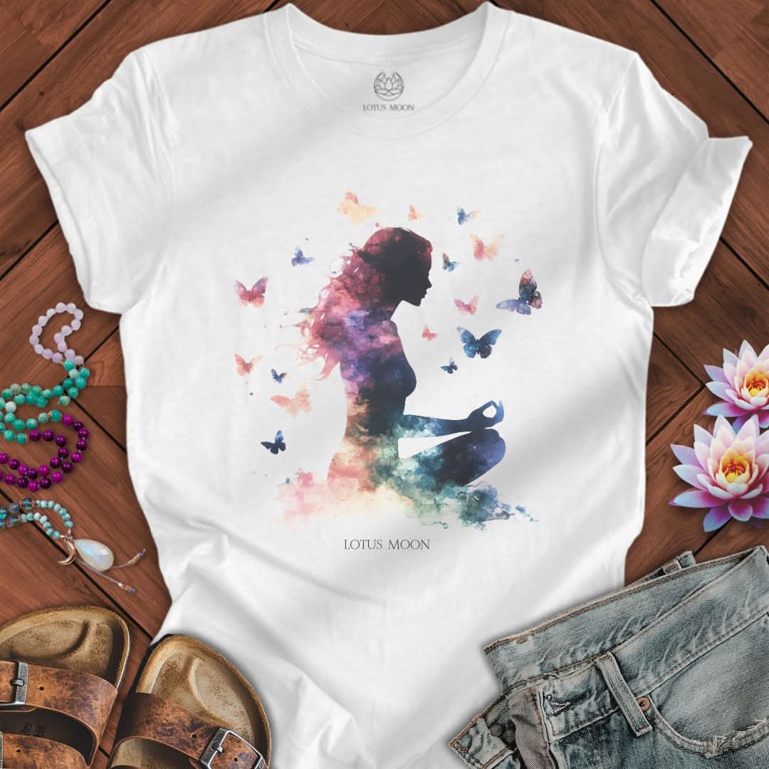 Ethereal Meditation With Butterflies Solid White Blend