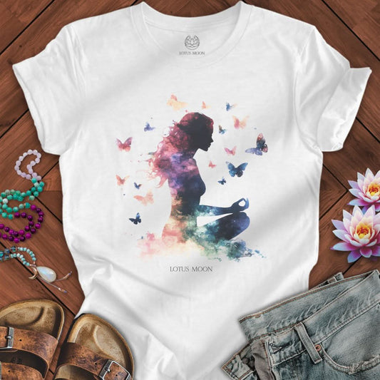 Ethereal Meditation With Butterflies Solid White Blend
