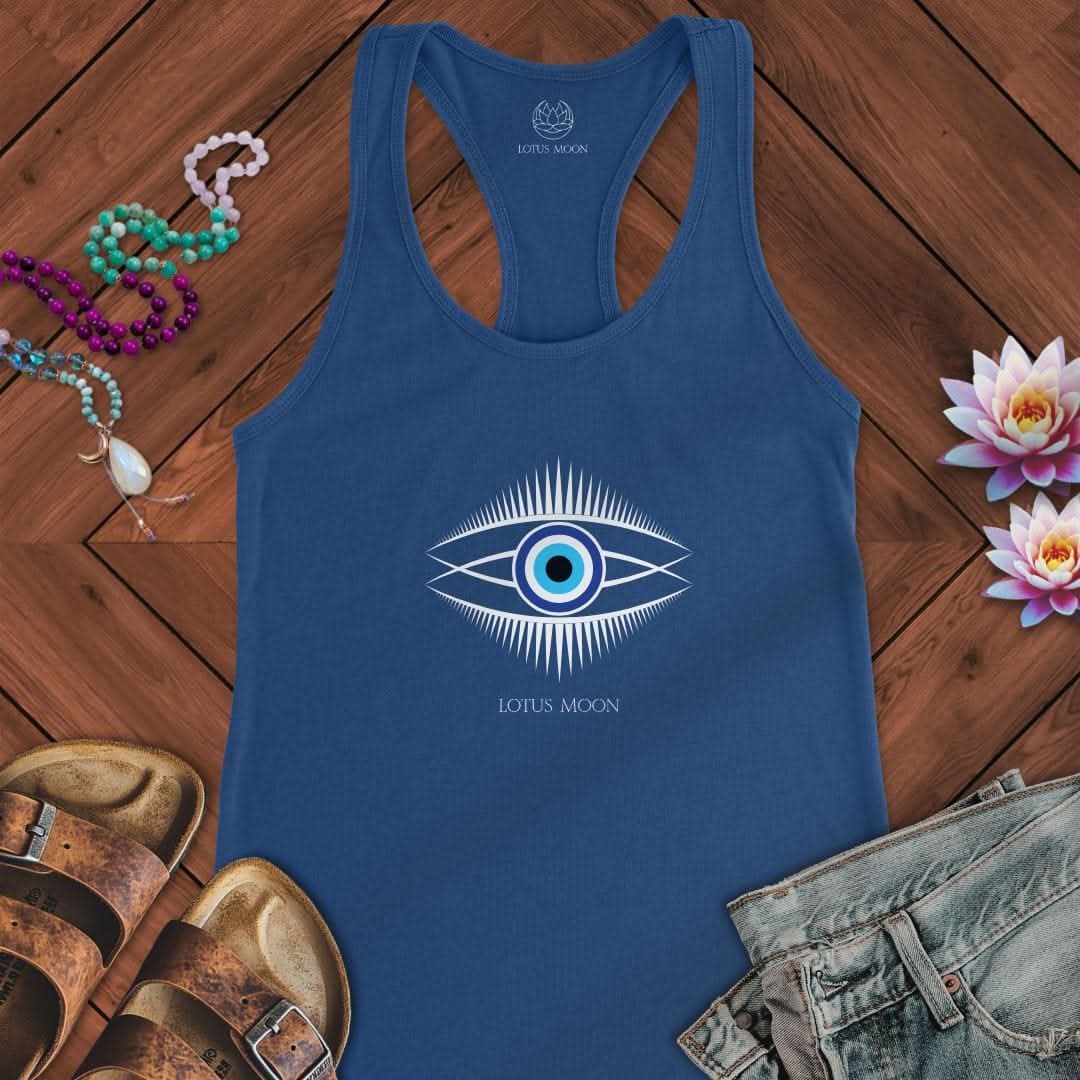 Evil Eye Tank Solid Royal