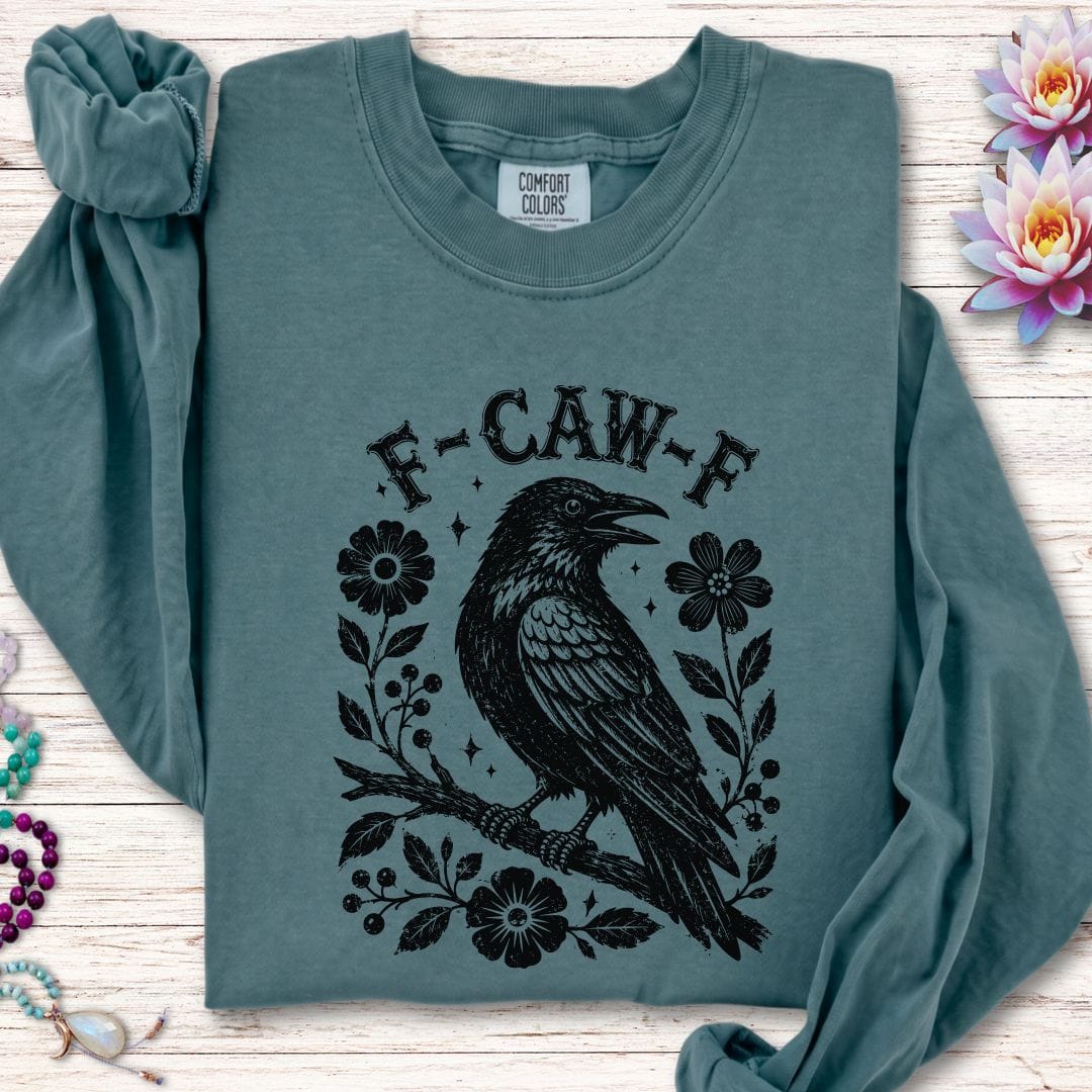 Printify Long-sleeve F-CAW-F Long Sleeve Tee Blue Spruce / S