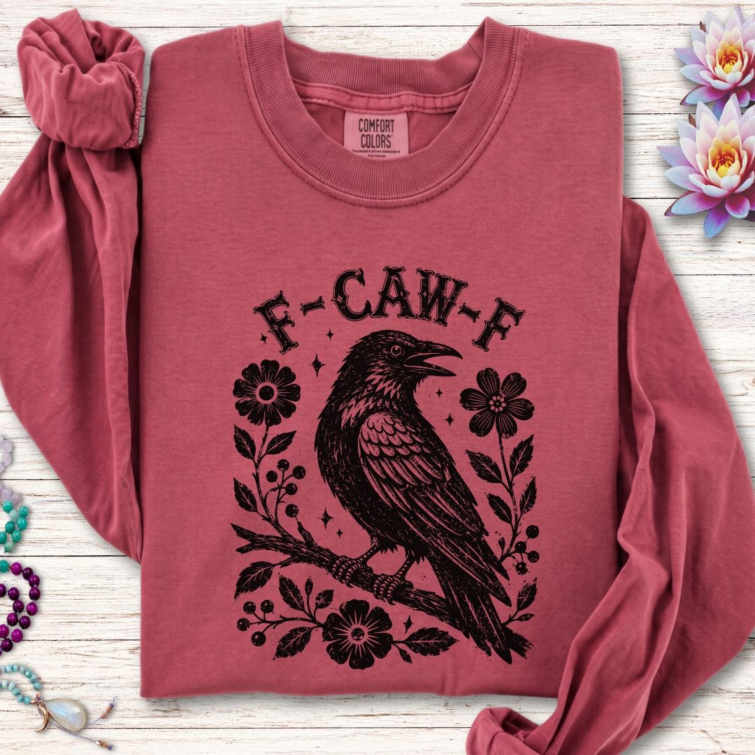 Printify Long-sleeve F-CAW-F Long Sleeve Tee Crimson / S