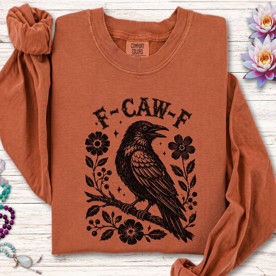 Printify Long-sleeve F-CAW-F Long Sleeve Tee Mustard / S