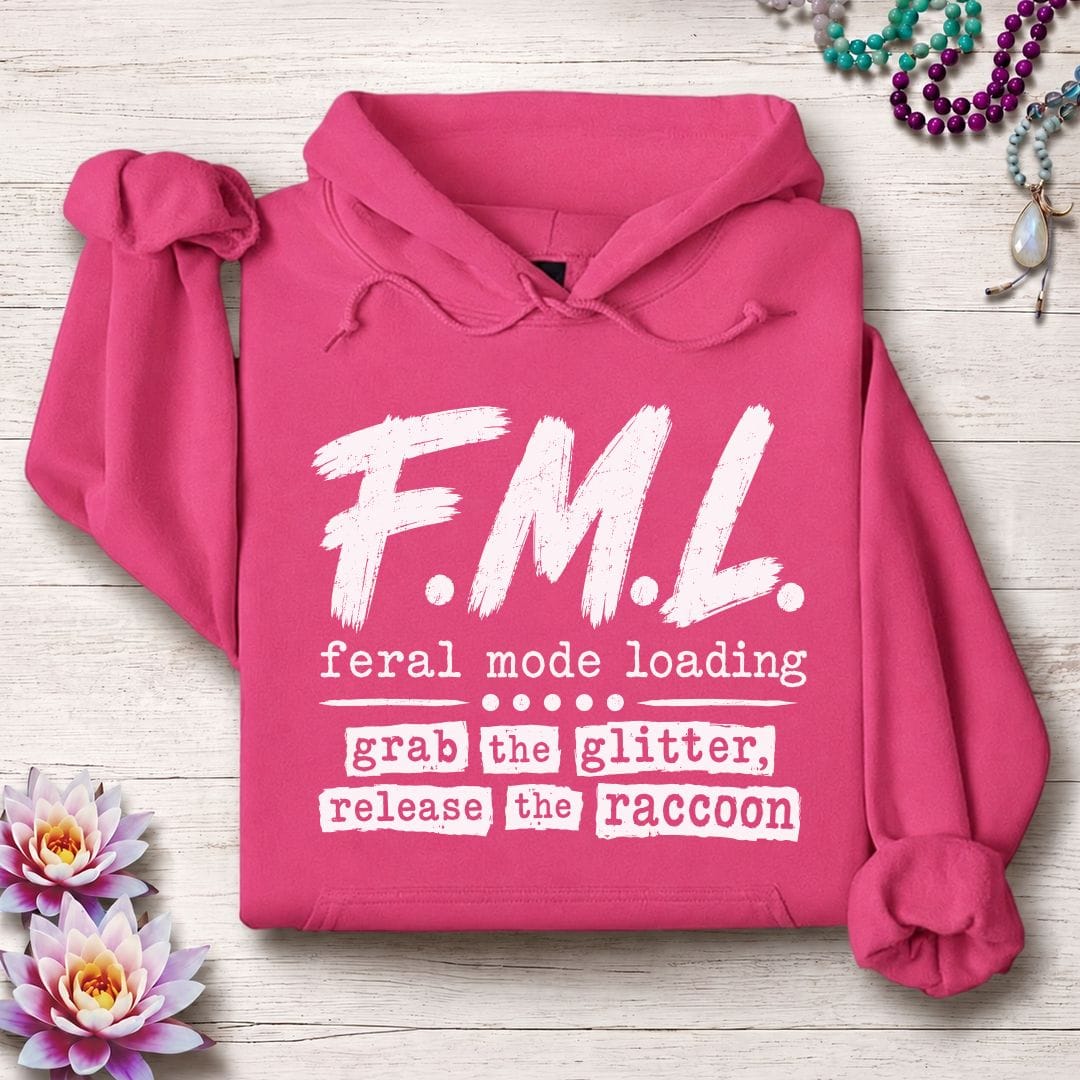 Printify Hoodie F.M.L. Hoodie Heliconia / S