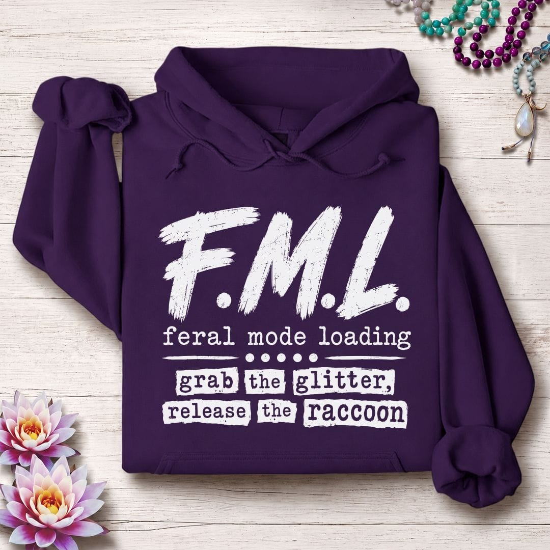 Printify Hoodie F.M.L. Hoodie Purple / S