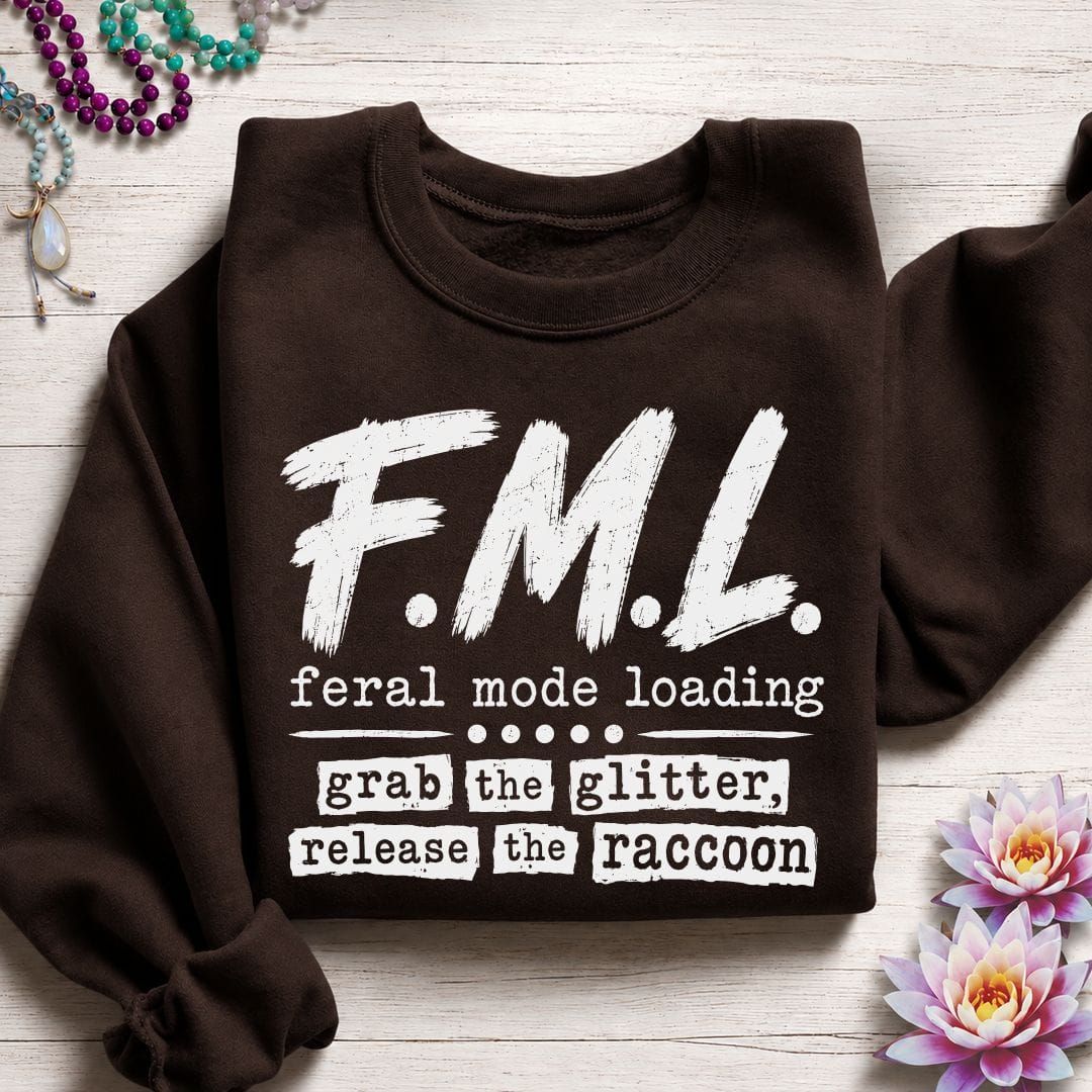 Printify Sweatshirt F.M.L. Sweatshirt Dark Chocolate / S