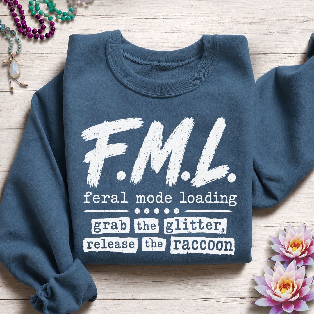 Printify Sweatshirt F.M.L. Sweatshirt Indigo Blue / S