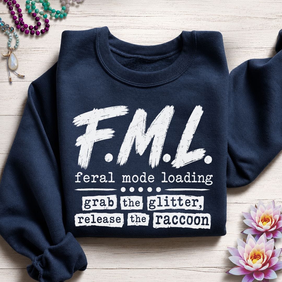 Printify Sweatshirt F.M.L. Sweatshirt Navy / S