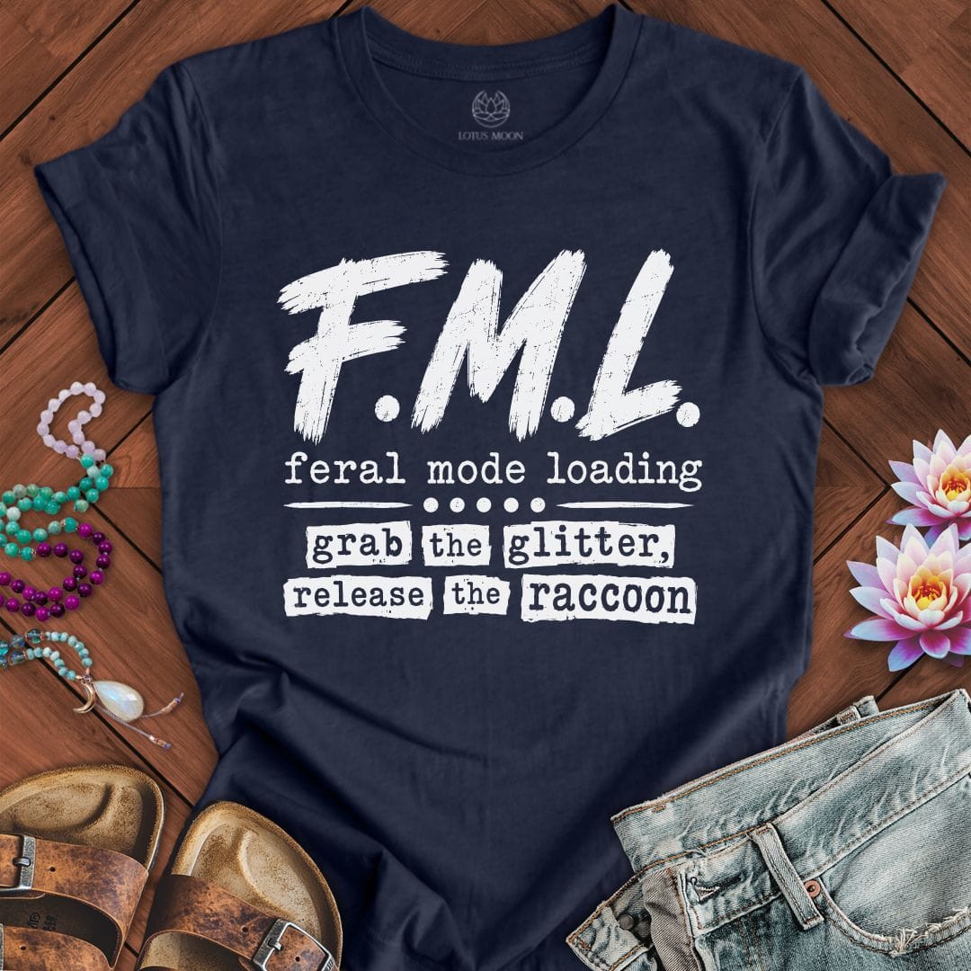 Printify T-Shirt F.M.L. Tee Heather Midnight Navy / S