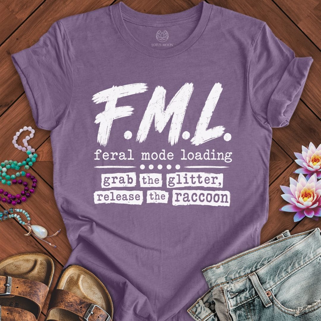 Printify T-Shirt F.M.L. Tee Heather Purple / S
