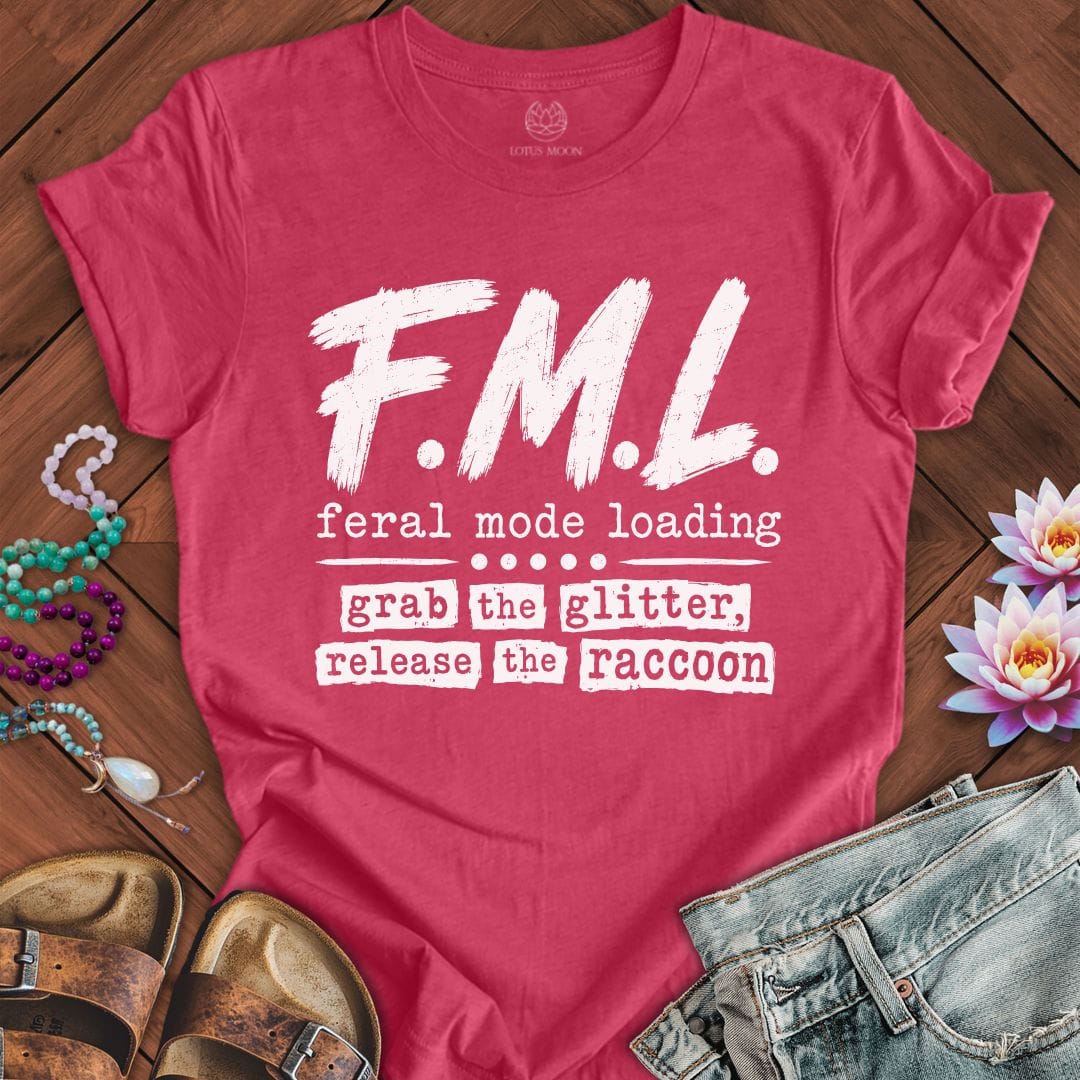 Printify T-Shirt F.M.L. Tee Heather Raspberry / S