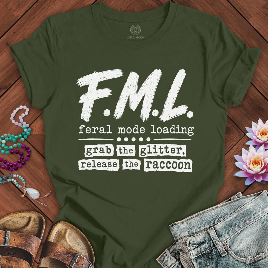 Printify T-Shirt F.M.L. Tee Military Green / S