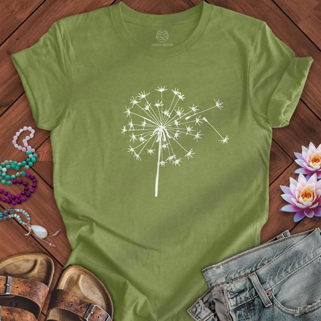 Fall Dandelion Tee Heather Green