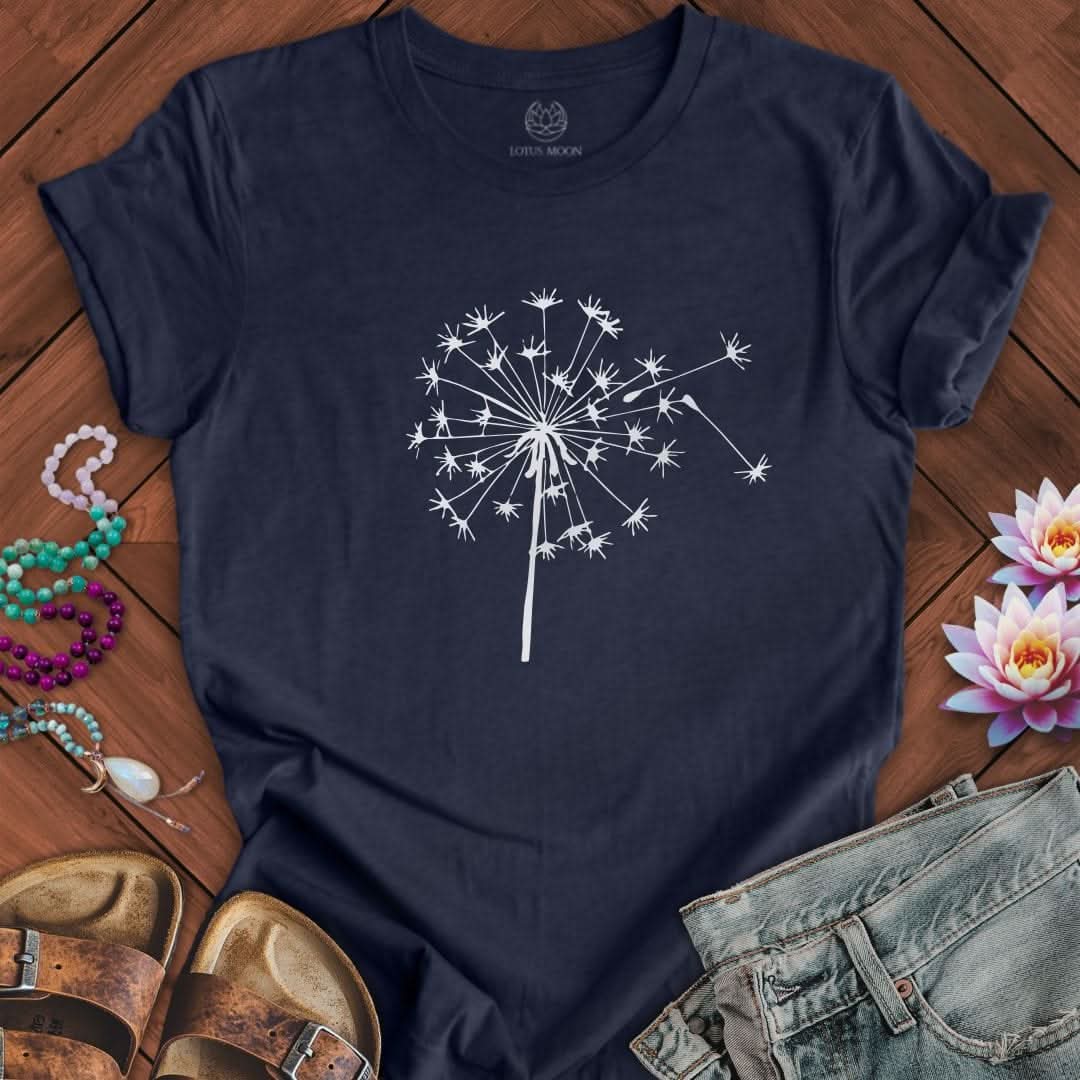 Fall Dandelion Tee Heather Midnight Navy