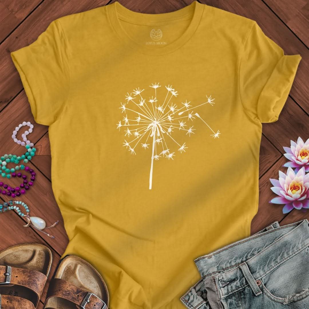 Fall Dandelion Tee Heather Mustard