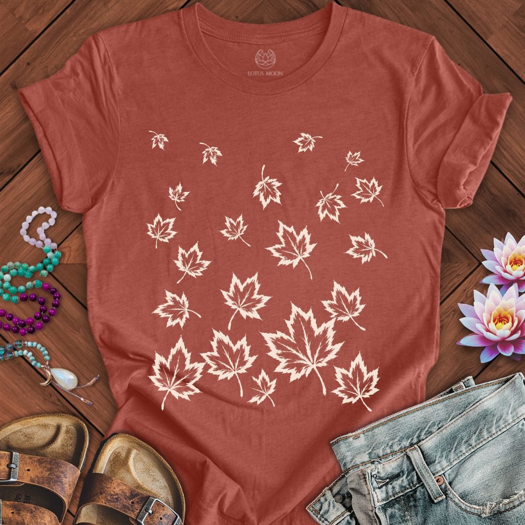 Falling Leaves Tee Heather Clay