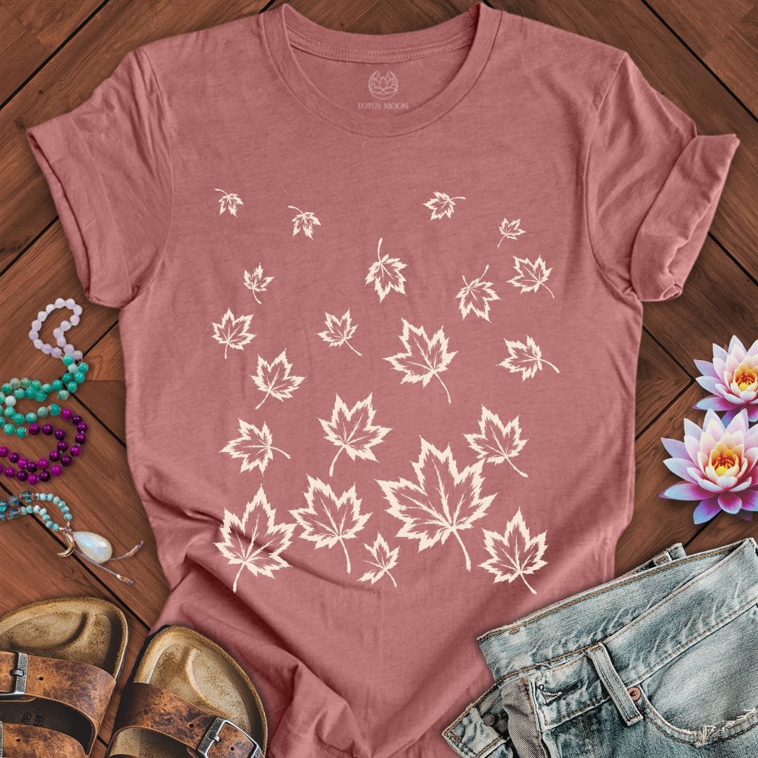 Falling Leaves Tee Heather Mauve