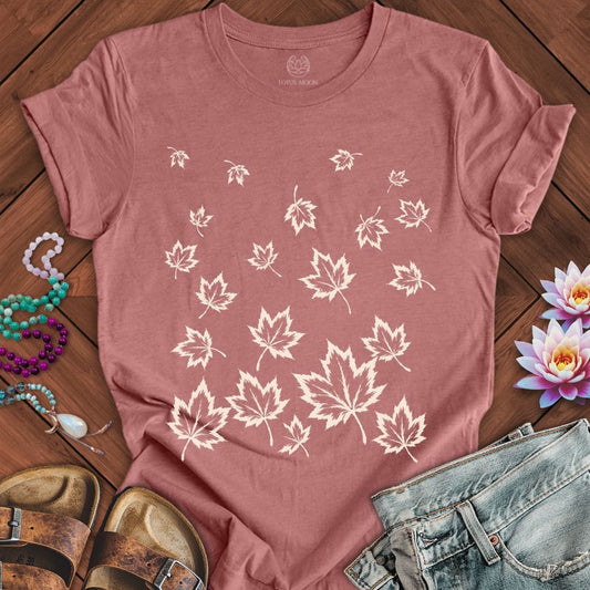 Falling Leaves Tee Heather Mauve