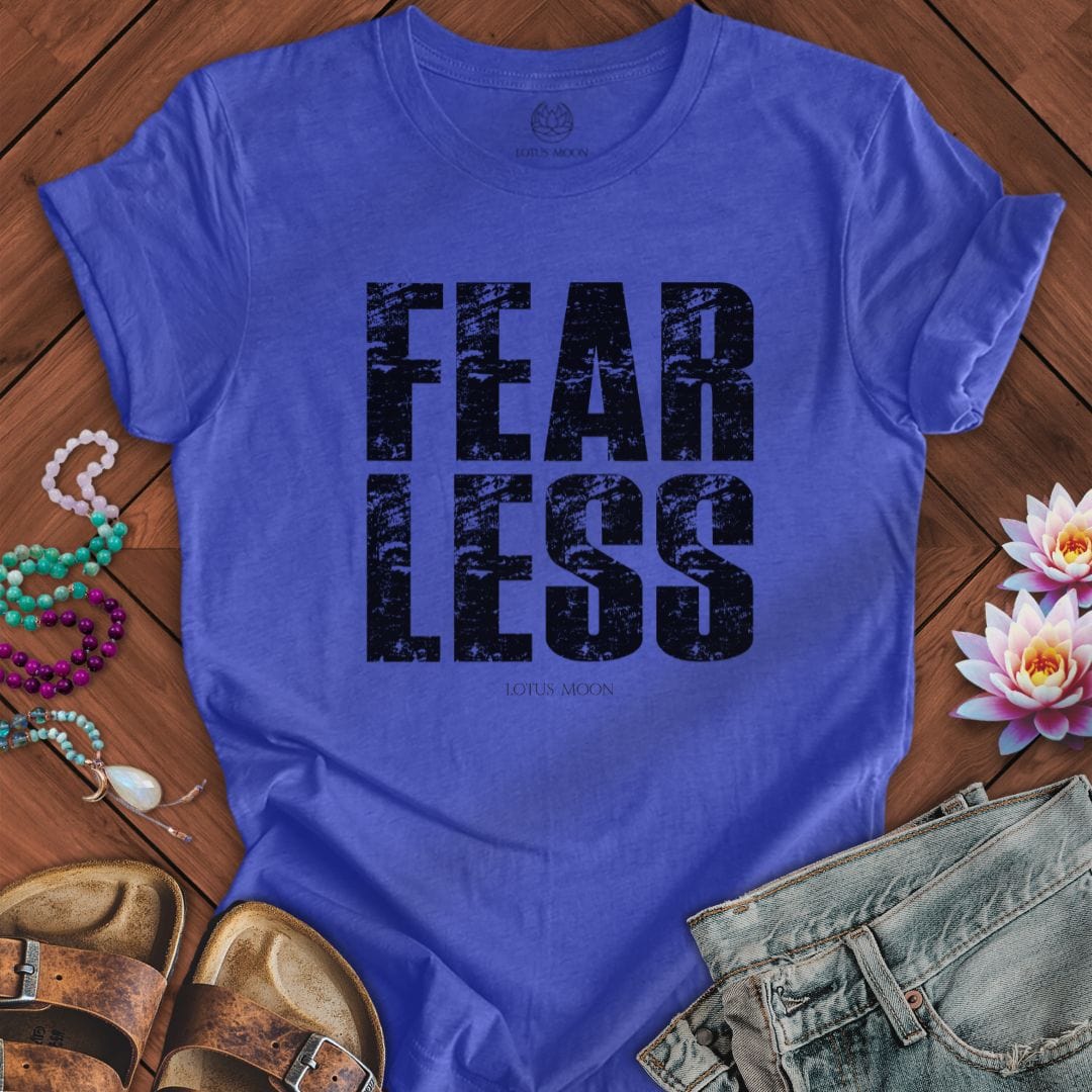 Fear Less Tee Heather True Royal
