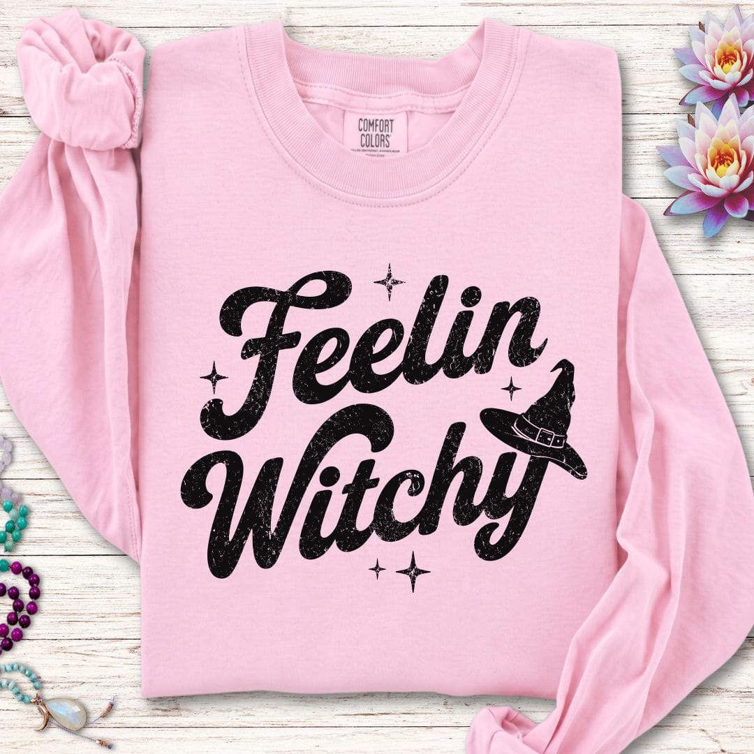 Printify Long-sleeve Feelin Witchy Long Sleeve Tee Blossom / S
