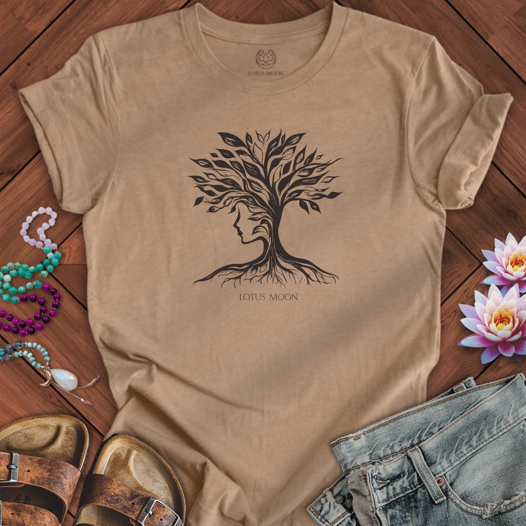 Feminine Nature Tee Heather Tan