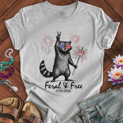 Feral and Free Tee Athletic Heather