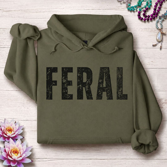 Feral Hoodie Military Green