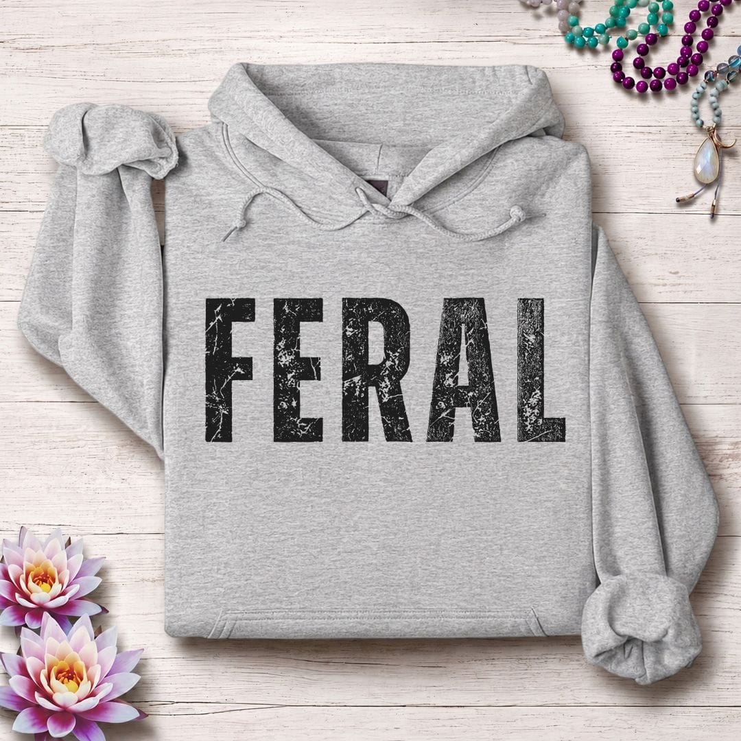 Printify Hoodie Feral Hoodie Sport Grey / S